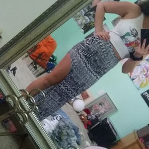 Love culture slit skirt